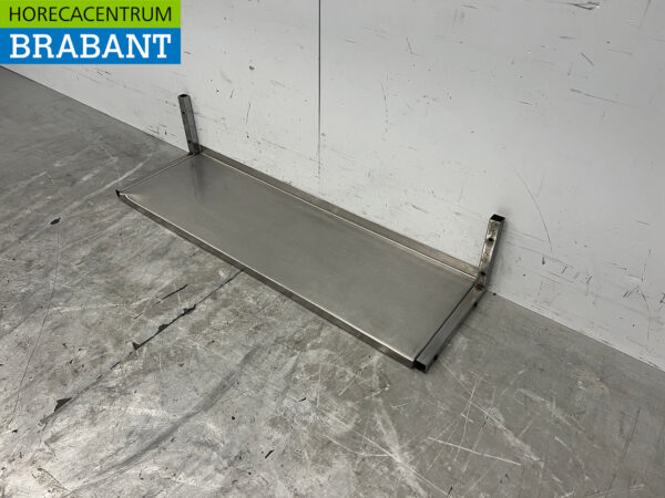 Stainless steel Wall Shelf 100.5 x 30 cm Horeca - Image 2