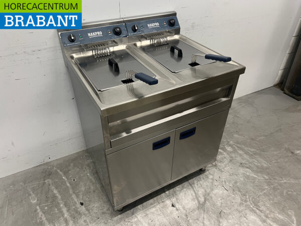 Stainless steel Double Fryer 2 x 12 liters 400V Catering - Image 3