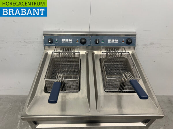 Stainless steel Double Fryer 2 x 12 liters 400V Catering - Image 4
