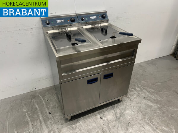 Stainless steel Double Fryer 2 x 12 liters 400V Catering - Image 3