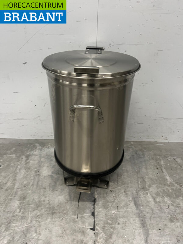 Stainless steel trash can trash can with foot control 50 liters Hospitality