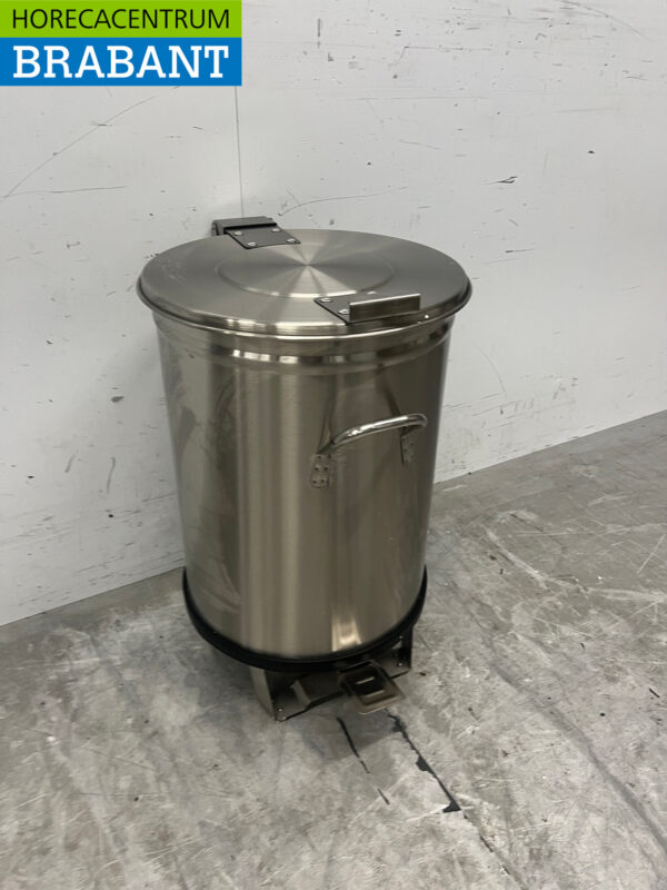 Stainless steel trash can trash can with foot control 50 liters Hospitality - Image 3