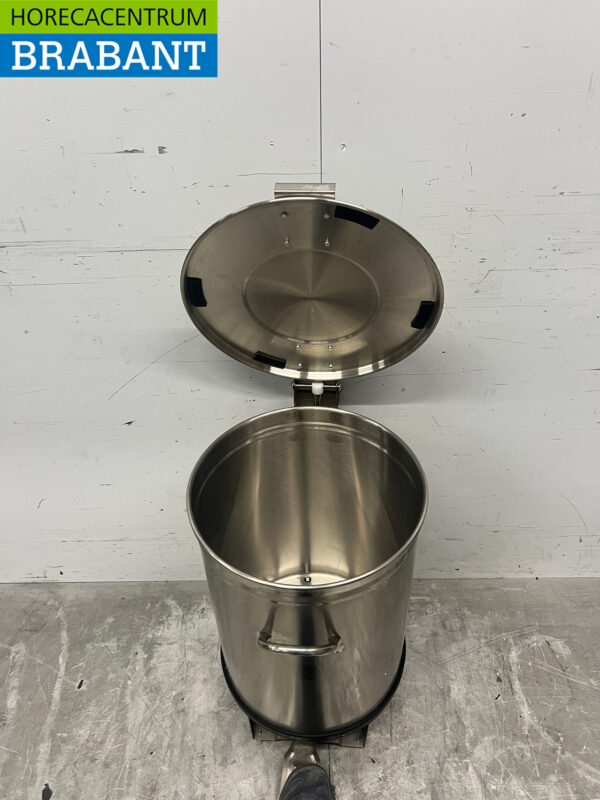 Stainless steel trash can trash can with foot control 50 liters Hospitality - Image 4