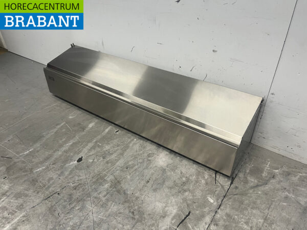 Stainless steel HCB GN tray holder with lid 6 x 1/6 gastronorm GN 106 cm Horeca - Image 2