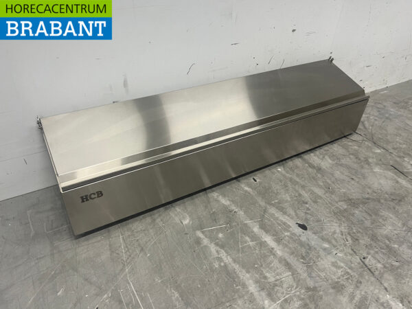Stainless steel HCB GN tray holder with lid 6 x 1/6 gastronorm GN 106 cm Horeca - Image 3