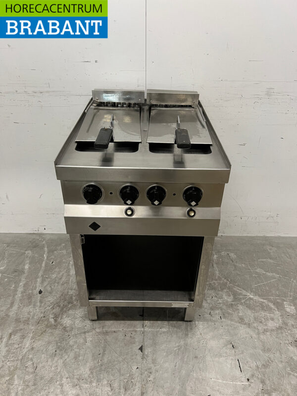 Stainless steel MKN Double Fryer 2 x 12 liters 400V Catering