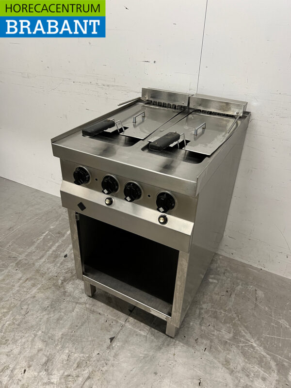 Stainless steel MKN Double Fryer 2 x 12 liters 400V Catering - Image 2
