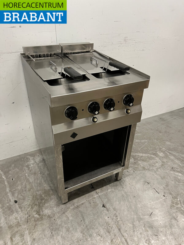 Stainless steel MKN Double Fryer 2 x 12 liters 400V Catering - Image 3
