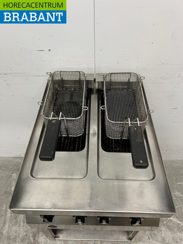 Stainless steel MKN Double Fryer 2 x 12 liters 400V Catering - Image 4