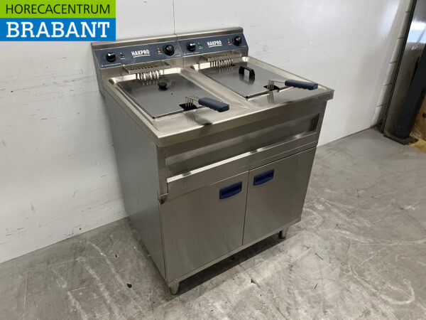 Stainless steel Double Fryer 2 x 12 liters 400V Catering - Image 3