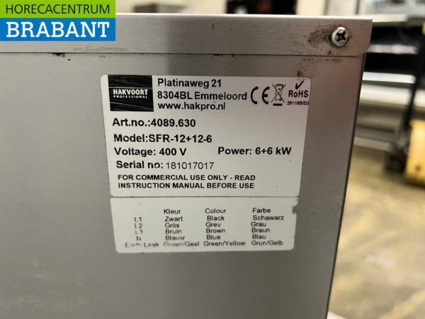 Stainless steel Double Fryer 2 x 12 liters 400V Catering - Image 6