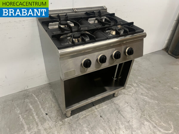 Stainless steel Combisteel 4 Burner Stove 80 cm GAS Horeca - Image 3