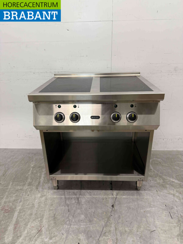 Stainless steel Hendi Induction stove hob 4 burners 17 kW 400V Horeca