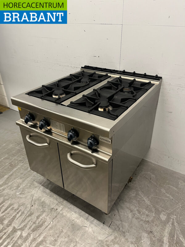 Stainless steel Alpeninox 4 burner gas stove GAS Horeca - Image 2