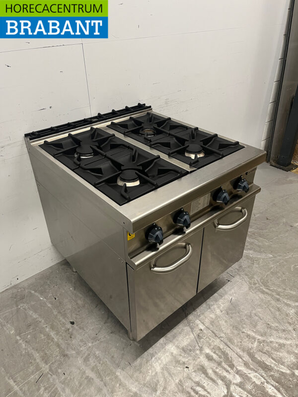 Stainless steel Alpeninox 4 burner gas stove GAS Horeca - Image 3