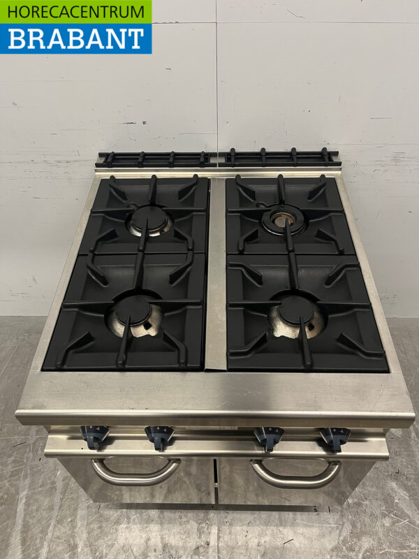 Stainless steel Alpeninox 4 burner gas stove GAS Horeca - Image 4