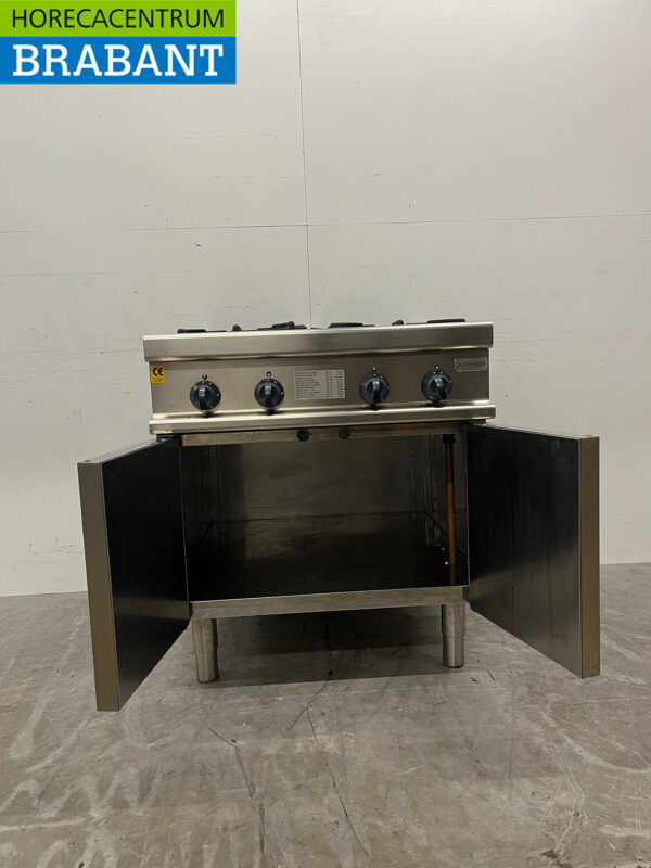 Stainless steel Alpeninox 4 burner gas stove GAS Horeca - Image 5