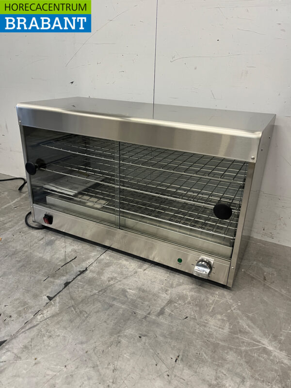 Stainless steel Buffalo CJ559 Hot display case for 60 cakes 230V Catering - Image 2