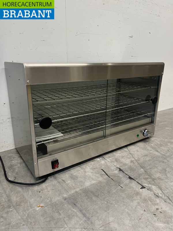 Stainless steel Buffalo CJ559 Hot display case for 60 cakes 230V Catering - Image 3