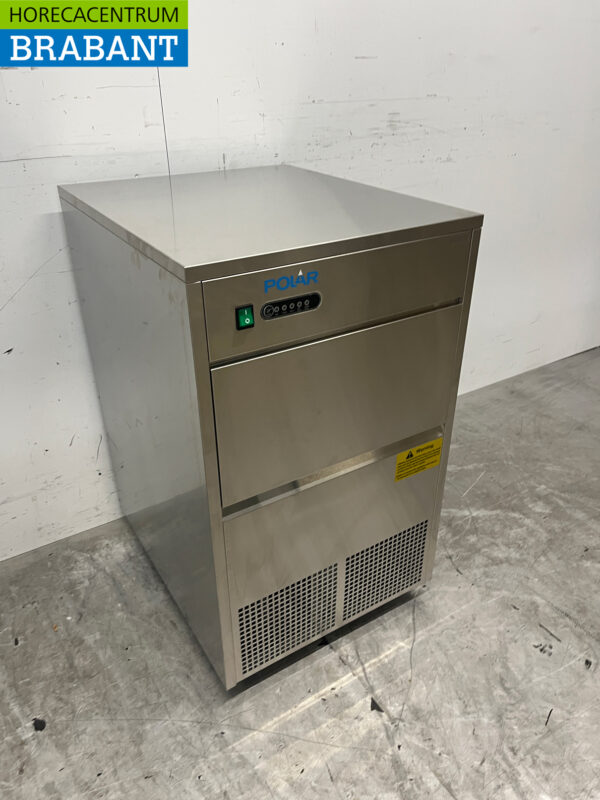 Stainless steel Polar GL192 ice cube machine with 10 kg bunker Produces 50 kg per day 230V Horeca - Image 3