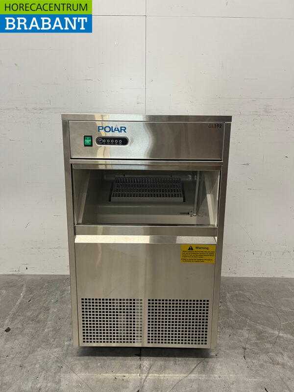 Stainless steel Polar GL192 ice cube machine with 10 kg bunker Produces 50 kg per day 230V Horeca - Image 4