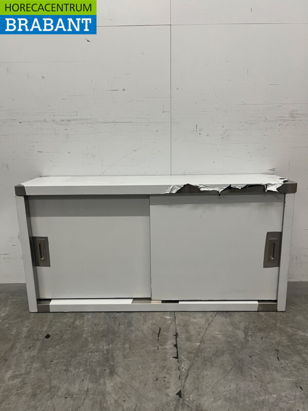 Vogue DL450 stainless steel Wall Cabinet 2 sliding doors 120 cm Catering