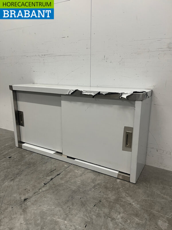 Vogue DL450 stainless steel Wall Cabinet 2 sliding doors 120 cm Catering - Image 2