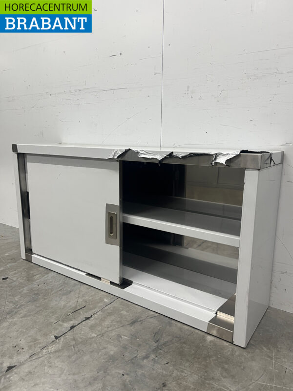 Vogue DL450 stainless steel Wall Cabinet 2 sliding doors 120 cm Catering - Image 5