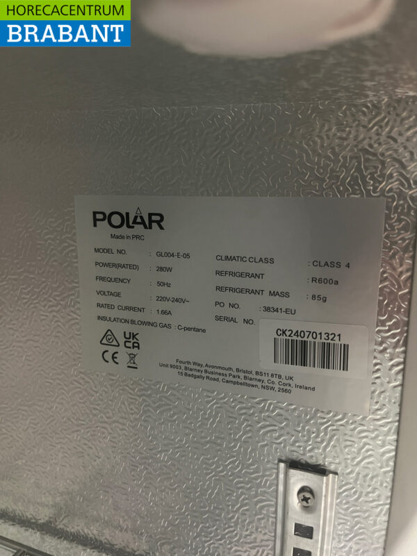 Polar GL004 Backbar Bar Refrigerator 3 doors 135 cm 230V Catering - Image 6