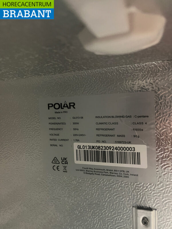 Polar GL013 Backbar Bar Refrigerator 3 doors 135 cm 230V Catering - Image 6