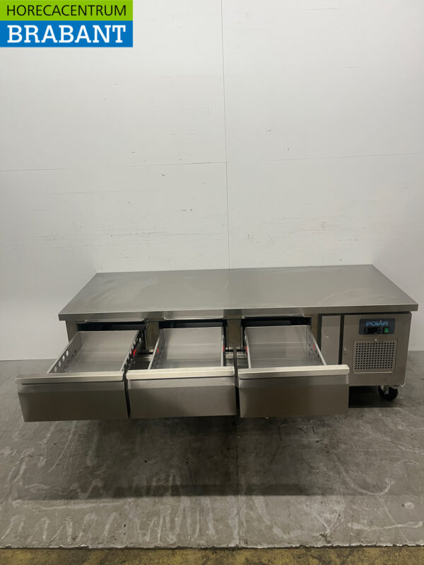 Stainless steel Polar DA465 Refrigerated workbench 6 drawers 179.5 cm 230V Horeca - Image 5