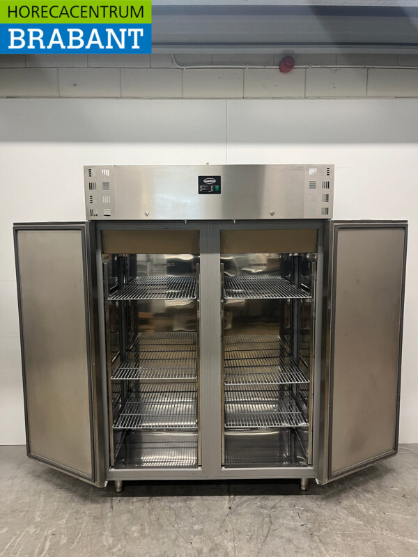 Stainless steel Combisteel Double Door Freezer 1200 liters 230V Horeca - Image 4