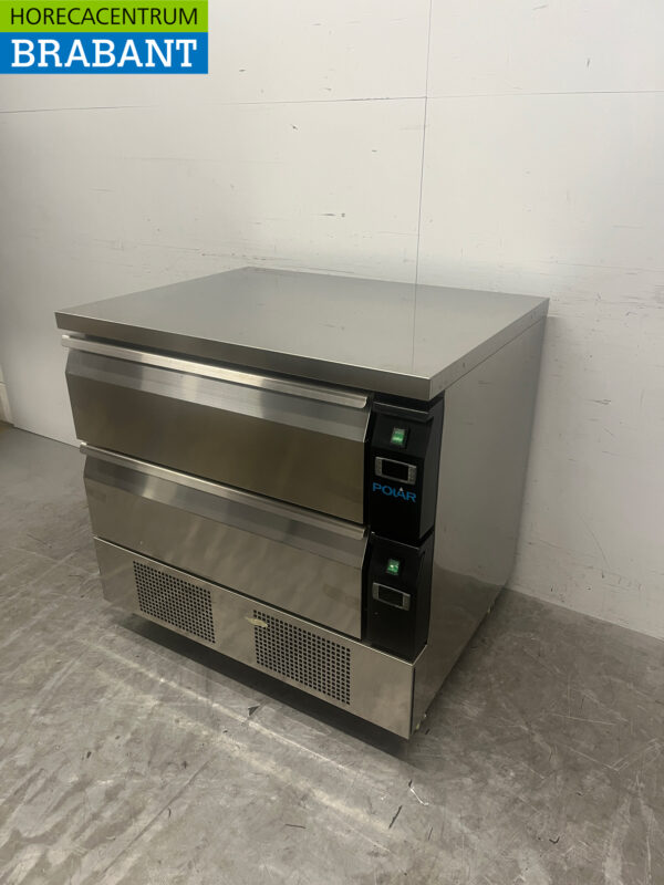 Polar DA996 stainless steel Refrigerator/freezer with 2 drawers Per drawer 2 x 1/1 gastronorm 230V Horeca - Image 2