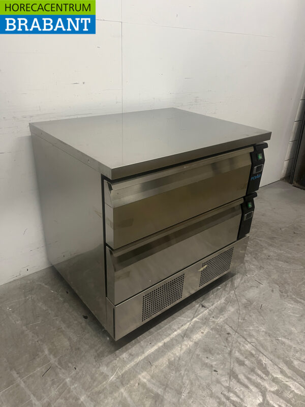 Polar DA996 stainless steel Refrigerator/freezer with 2 drawers Per drawer 2 x 1/1 gastronorm 230V Horeca - Image 3