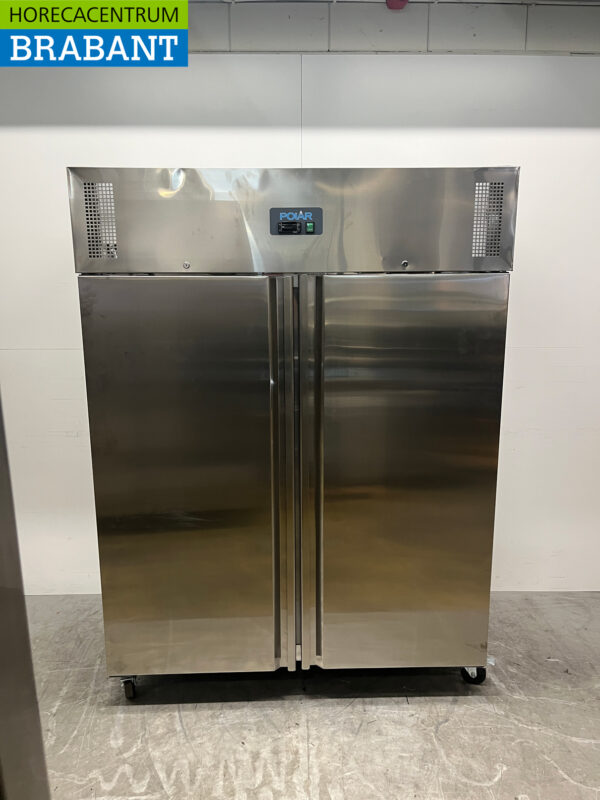 Stainless steel Polar U635 Double-door 2-door Freezer Freezer 1300 liters 230V Horeca
