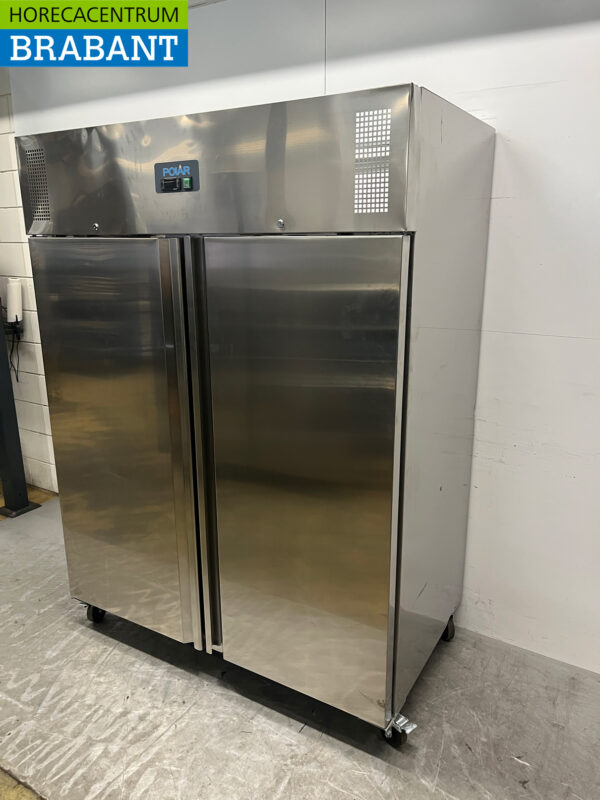 Stainless steel Polar U635 Double-door 2-door Freezer Freezer 1300 liters 230V Horeca - Image 2