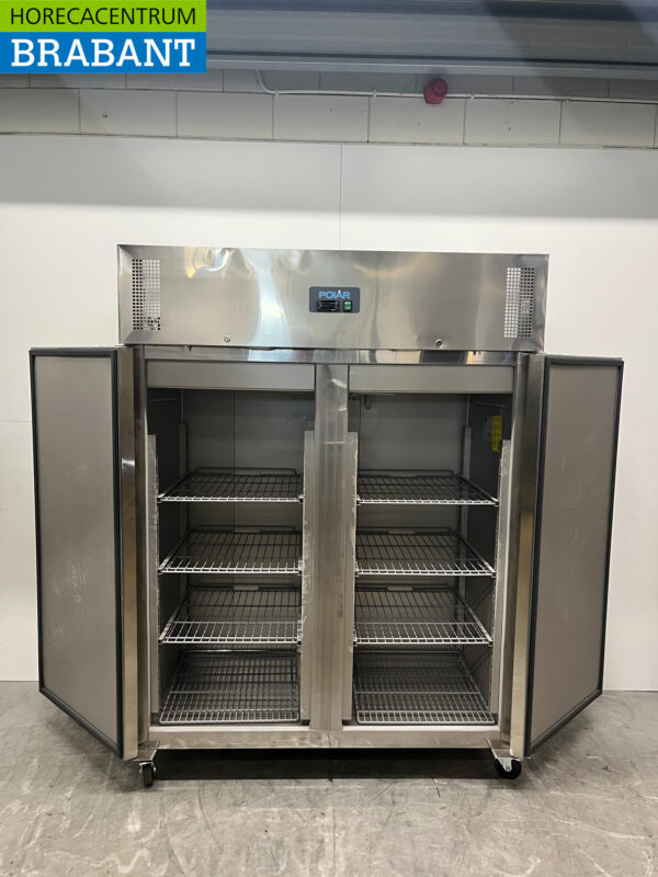 Stainless steel Polar U635 Double-door 2-door Freezer Freezer 1300 liters 230V Horeca - Image 4