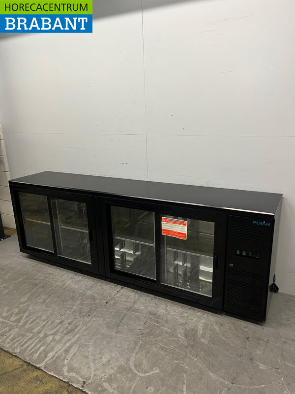 Polar CS103 Backbar Bar Refrigerator 4 doors 254.2 cm 230V Catering - Image 2
