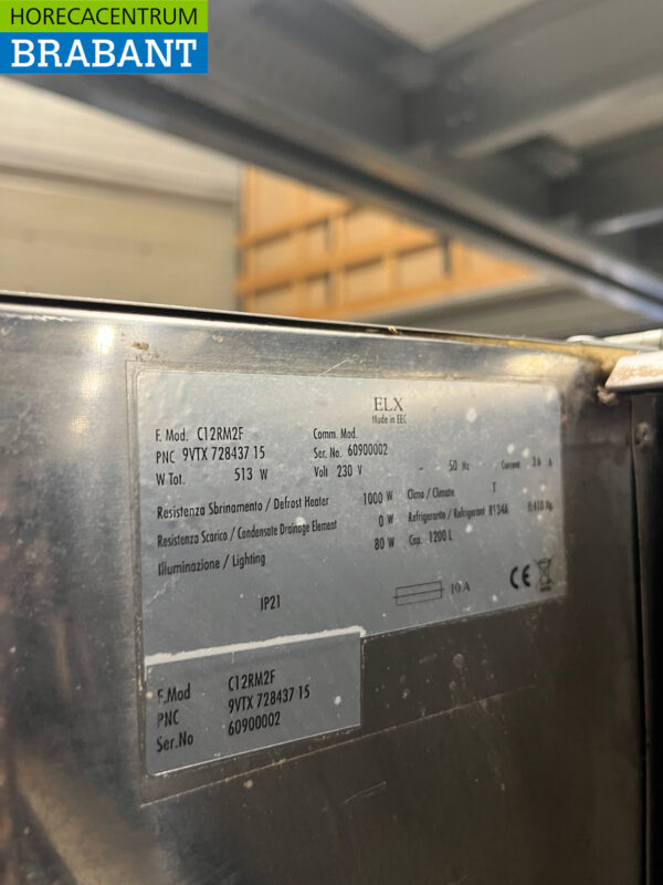 Stainless steel Electrolux Double door Refrigerator 1200 liters 230V Catering - Image 5