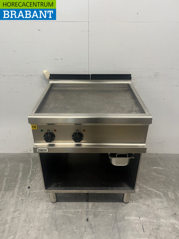 Stainless steel Zanussi griddle 70 cm 400V Horeca