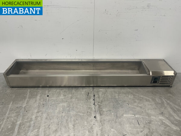 Stainless steel Ecofrost Saladiere 10 x 1/4 GN 200 cm 230V Horeca