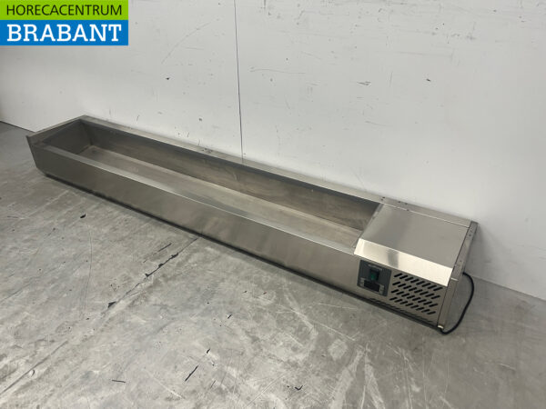 Stainless steel Ecofrost Saladiere 10 x 1/4 GN 200 cm 230V Horeca - Image 2