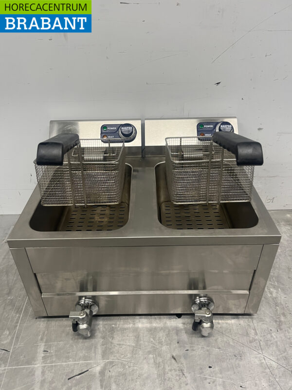 Stainless steel Hakvoort Double Fryer 2 x 8 liter 2 x 230V Horeca - Image 5