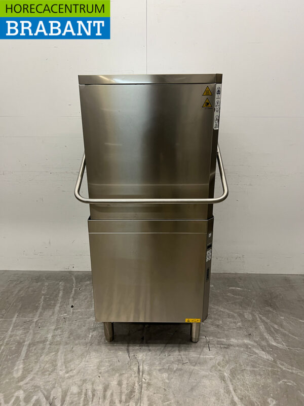 Stainless steel Zanussi Sliding dishwasher with drain pump 400V Catering