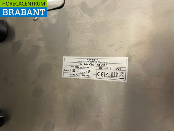 Stainless steel Hendi Chafing dish 1/1 GN 230V - Image 5