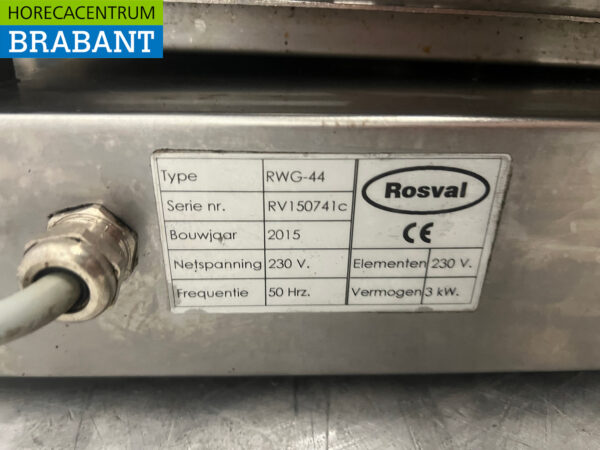 Stainless steel Rosval Vapogrill Watergrill 230V Catering - Image 5