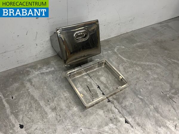 Stainless steel Priolinox Knockout Tray Tilting Built-in 345x240x270mm Catering - Image 3