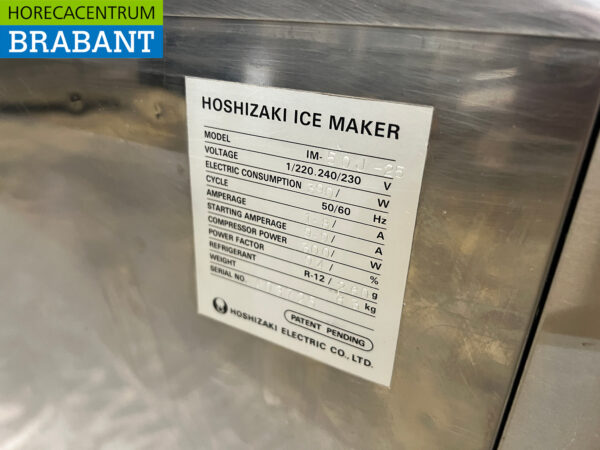 Stainless steel Hoshizaki Ice cube machine 50 kg per day 230V Horeca - Image 5