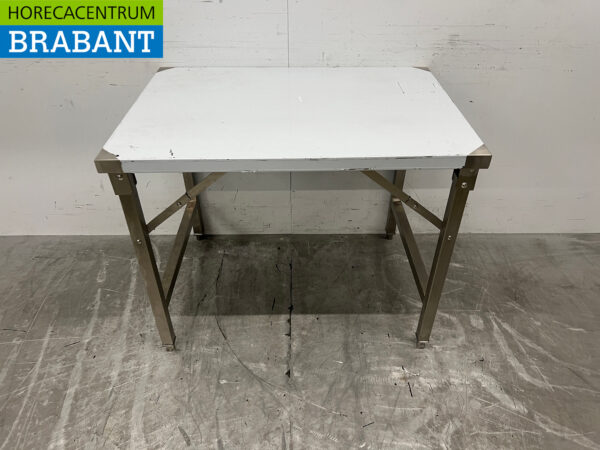 Stainless Steel Collapsible Work Table 100 x 70 x 80 cm Catering