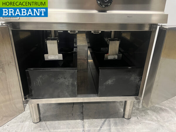 Stainless steel Zanussi Double Fryer 2 x 12 liters 400V Catering - Image 5